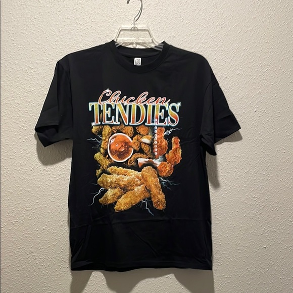 Black and Orange Chicken Tenders Graphic Tee - Picture 1 of 4